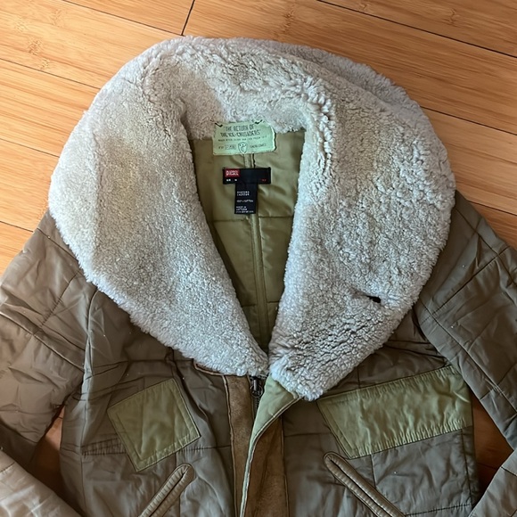 Vintage quilted patchwork jacket By Diesel. - Picture 3 of 9